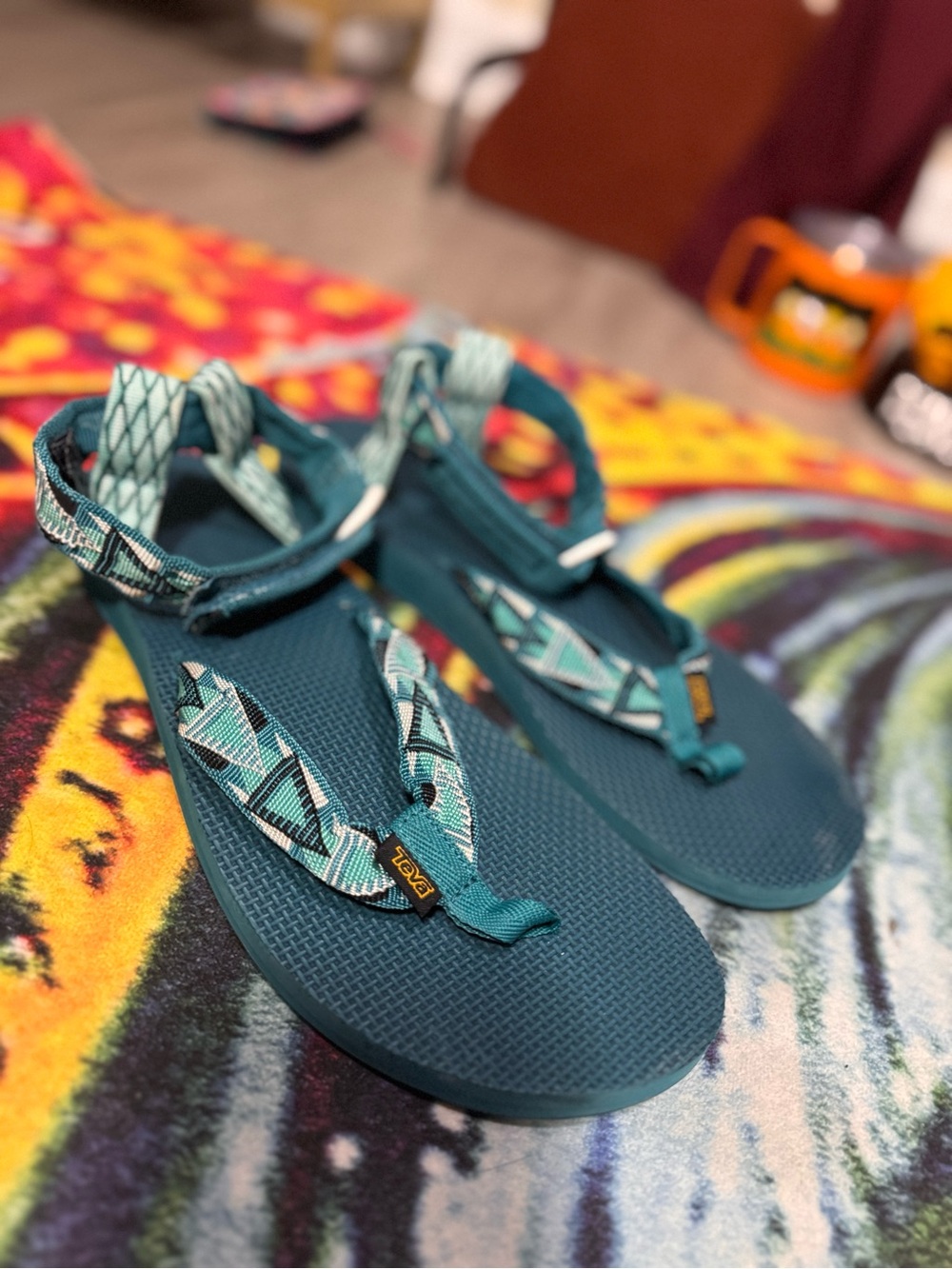 Rare Teva Sandals, with Toe Post
